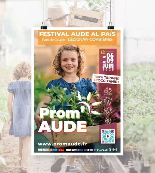 💛🎉 𝐅𝐞𝐬𝐭𝐢𝐯𝐚𝐥 𝐏𝐫𝐨𝐦’𝐀𝐮𝐝𝐞 𝟐𝟎𝟐𝟓 

Depuis plus de 30 ans, le festival Prom'Aude incarne l’esprit de fête et de valorisation du patrimoine local en Occitanie. Cette nouvelle édition promet une programmation enrichie, toujours plus conviviale, festive et accessible. 

Artisans, éleveurs, vignerons, artistes seront présents pour faire découvrir la diversité de leurs savoir-faire au cœur du marché agricole et artisanal, de la ferme vivante et des autres pôles thématiques. 👩‍🌾🎨🍇

Déambulations musicales, animations familiales et sportives, concerts, spectacles, rythmeront les journées. 🎶🎉💃

Notre Office de Tourisme participera pour la première fois à cet évènement incontournable.😄ℹ️ Venez nous rencontrer au village du Tourisme, au côté de nombreuses autres structures qui œuvrent à la promotion du magnifique département de l’Aude !

🎟️ Tarifs : Entrée 1 journée : 2 € | Enfants de moins de 12 ans : Gratuit

📍  Au Parc de Gaujac à Lézignan-Corbières, du 6 au 9 juin (Pentecôte 2025)

📲 Plus d’infos : www.promaude.fr

#promaude2025 #festival #sortirdanslaude #sortirenfamille #aude #audetourisme #jaimelaude #occitanie #occitanietourisme #voyageoccitanie