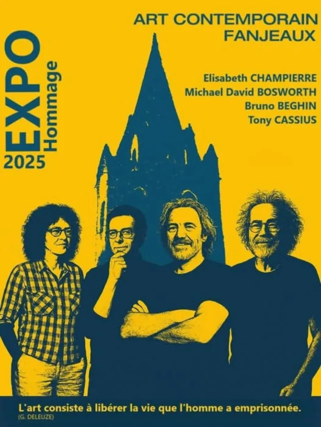 🎨 𝐄𝐱𝐩𝐨𝐬𝐢𝐭𝐢𝐨𝐧 𝐝’𝐚𝐫𝐭 𝐜𝐨𝐧𝐭𝐞𝐦𝐩𝐨𝐫𝐚𝐢𝐧 𝐚̀ 𝐅𝐚𝐧𝐣𝐞𝐚𝐮𝐱 

Du dimanche 21 au mercredi 31 décembre, la Maison Gramont rend hommage à quatre artistes disparus en 2025 qui ont profondément marqué son histoire et celle de l’association Arts et Culture.

Plongez dans des univers artistiques forts et sensibles à travers les œuvres de Elisabeth Champierre, Michael David Bosworth, Bruno Beghin et Tony Cassius.
Une exposition pour ressentir et se souvenir.

🕒 Ouverture tous les jours de 15h à 19h (sauf le jour de Noël)
🎟️ Entrée gratuite

#exposition #artcontemporain #art @artsetculturefanjeaux #fanjeaux #sortirdanslaude #jaimelaude @audetourisme #occitanietourisme @voyageoccitanie