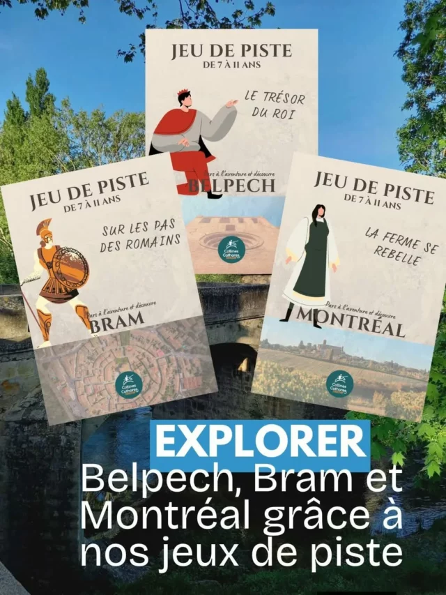 😄🌞 𝟯 𝗻𝗼𝘂𝘃𝗲𝗹𝗹𝗲𝘀 𝗶𝗱𝗲́𝗲𝘀 𝗱'𝗮𝗰𝘁𝗶𝘃𝗶𝘁𝗲́𝘀 𝗮̀ 𝗿𝗲́𝗮𝗹𝗶𝘀𝗲𝗿 𝗱𝗮𝗻𝘀 𝗹𝗲𝘀 𝗰𝗼𝗹𝗹𝗶𝗻𝗲𝘀 𝗰𝗮𝘁𝗵𝗮𝗿𝗲𝘀 𝗽𝗼𝘂𝗿 𝗽𝗿𝗼𝗳𝗶𝘁𝗲𝗿 𝗱𝗲𝘀 𝘃𝗮𝗰𝗮𝗻𝗰𝗲𝘀 𝗲𝗻 𝗳𝗮𝗺𝗶𝗹𝗹𝗲 !
 
 ➡️ 1/ Résoudre des énigmes dans les villages de Belpech, Bram et Montréal grâce à des livrets-jeux de piste 🕵️‍♀️, téléchargeables gratuitement sur notre site internet (lien en bio).

 ➡️ 2/ Découvrir les différentes ambiances des bois des Canonges à Villasavary en arpentant des parcours d'orientation. 🧭 Vos cartes à poinçonner sont disponibles dans votre Office de Tourisme Intercommunal (place du Treil à Fanjeaux), et téléchargeables gratuitement sur notre site internet.

 ➡️ 3/ Participer à des ateliers créatifs ouverts à tous et organisés par "Le Cercle Culturel Montréalais" toute la journée du samedi 25 avril 🎨 à la Maison Mazières (rue Victoire) ainsi qu'aux Halles (rue de la mairie) à Montréal de l'Aude.

Plus d'informations auprès de nos conseillers en séjour ℹ : tourisme@ccplm.fr | 04 68 24 75 45

#collinescathares #sortirdanslaude #sortirenfamille #aude @audetourisme #occitanie @voyageoccitanie