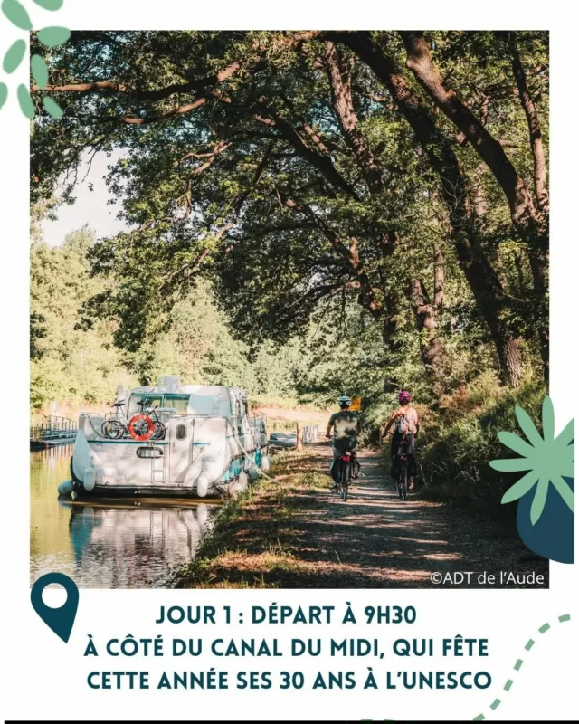 🚴‍♂️🚴‍♀️ 𝗩𝗲́𝗹𝗼𝗰𝗶𝗽𝗲́𝗱𝗶𝗲 𝗢𝗰𝗰𝗶𝘁𝗮𝗻𝗲 : 𝗘𝘁 𝘀𝗶 𝘁𝘂 𝘁’𝗼𝗳𝗳𝗿𝗮𝗶𝘀 𝟯 𝗷𝗼𝘂𝗿𝘀 𝗱’𝗲́𝘃𝗮𝘀𝗶𝗼𝗻 𝗮̀ 𝘃𝗲́𝗹𝗼 ?

📅 Vendredi 11 septembre 2026 – Étape 1 : Bram → Chalabre (66 km)
Une première journée idéale pour se mettre en jambes… et en prendre plein les yeux ! 

Tu démarres au niveau du canal du Midi, avant de traverser la circulade de Bram et de filer sur la voie verte au cœur des vignobles et des paysages de la Malepère et du Razès. 🌿🌾🍇

Entre villages occitans et panoramas vallonnés, chaque kilomètre a son charme. 😍

À midi, pause bien méritée à Mirepoix : produits locaux, ambiance conviviale et découverte de la bastide… de quoi recharger les batteries !

Puis tu repars, les coups de pédale s’enchaînent entre le château de Lagarde et le village médiéval de Camon. 🌹

À l’arrivée à Chalabre, en fin d’après-midi : détente, gourmandises autour de la pomme 🍏 et une soirée chaleureuse au bord de l’Hers. 🎉

🔥 Convivialité, sport et découverte… cette première étape donne le ton d’un week-end unique !

🎟️ Rejoins l’aventure dès maintenant 👉 @velocipedieoccitane 

#aventureavelo #vélo #Cyclotourisme #audetourisme #occitanietourisme