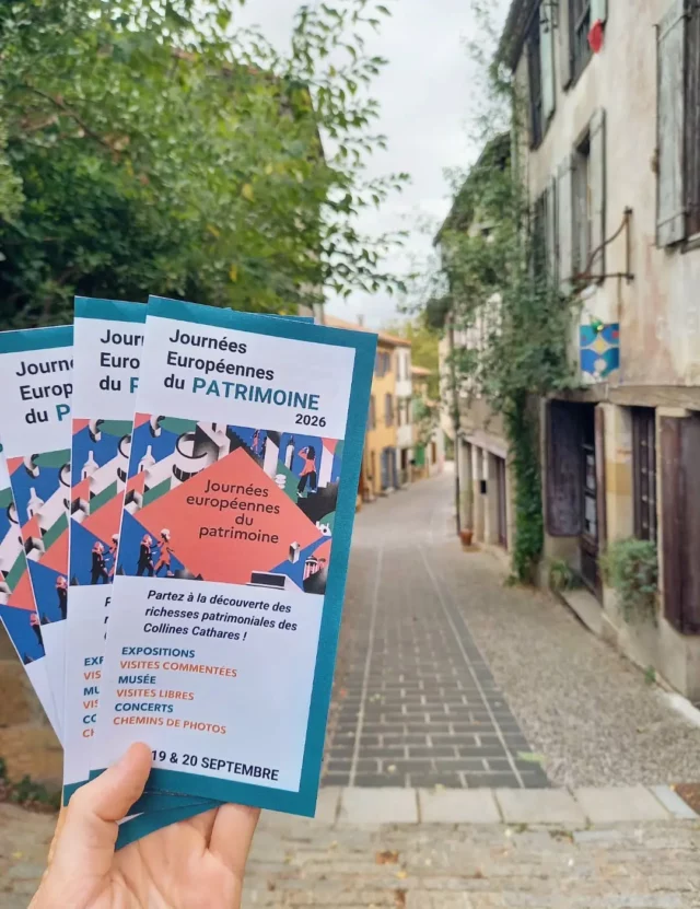 ⛪️🎶🖼️ 𝗝𝗼𝘂𝗿𝗻𝗲́𝗲𝘀 𝗘𝘂𝗿𝗼𝗽𝗲́𝗲𝗻𝗻𝗲𝘀 𝗱𝘂 𝗣𝗮𝘁𝗿𝗶𝗺𝗼𝗶𝗻𝗲 𝟮𝟬𝟮𝟲 

➡️ La 43e édition des Journées européennes du patrimoine, c’est LE rendez-vous incontournable de la rentrée !

Visites guidées, expositions diverses, animations familiales, concerts… Les 19 & 20 septembre 2026, partez à la découverte des richesses patrimoniales des collines cathares !

Avant votre venue en Piège – Lauragais – Malepère, pensez à vous munir du programme de l’événement : disponible en format papier dans votre Office de Tourisme Intercommunal (6 place du Treil à Fanjeaux) ou en téléchargement dans les "Actualités" de notre site internet (lien en bio).

#JEP2026 #journéeseuropéennesdupatrimoine #patrimoine #aude #collinescathares @audetourisme @voyageoccitanie
