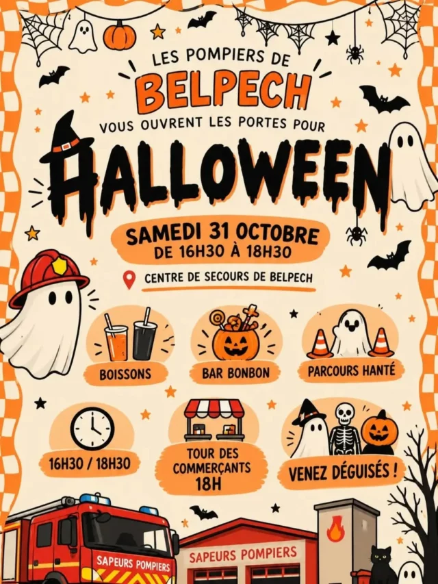 🎃👻 𝗖'𝗲𝘀𝘁 𝗯𝗶𝗲𝗻𝘁𝗼̂𝘁 𝗛𝗮𝗹𝗹𝗼𝘄𝗲𝗲𝗻 !

Diverses associations du territoire vous ont préparé un programme terrifiant : ateliers créatifs, Halloween Party, collecte de bonbons pour tous les petits monstres... 🍬😈 Prêt(e)s à frissonner ?

Toutes les infos sur les visuels ou après de notre équipe : 04 68 24 75 45 / tourisme@ccplm.fr 

#Halloween #Halloween2026 #animations #AnimationsFamiliales #collinescathares